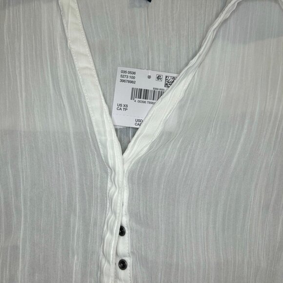 Mesh Ruffle Shirt - Picture 4 of 7